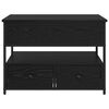 vidaXL Konferenčn&yacute; stol&iacute;k so z&aacute;suvkou Čierny dub 70 x 50 x 54.5 cm