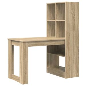 vidaXL St&ocirc;l Sonoma dub Kompozitn&eacute; drevo 122 x 67 x 145 cm
