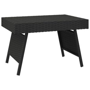 vidaXL Skladac&iacute; bočn&yacute; stol&iacute;k čierny 60x40x38 cm polyratan