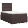 vidaXL Posteľ boxspring s matracom Tmavohned&aacute; 120 x 190 cm L&aacute;tka