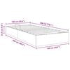 vidaXL &Uacute;ložn&aacute; posteľ s čelnou doskou Tmavo &scaron;ed&aacute; 100 x 200 cm Zamat