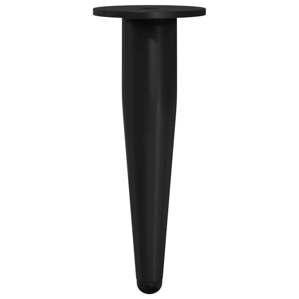 vidaXL Nohy n&aacute;bytku 2 pcs Čierna &Oslash; 40 x 98 mm Železo