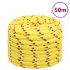 vidaXL Lodn&eacute; lano žlt&eacute; 20 mm 50 m polypropyl&eacute;n