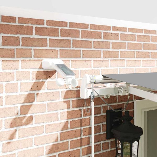 vidaXL Markíza s Biela 6 x 3 m Kov