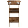 vidaXL Nástenný barový stôl Old Wood 102x45x103,5 cm Engineered Wood