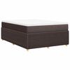 vidaXL Boxspring posteľ s matracom tmavohned&aacute; 140x190 cm l&aacute;tka