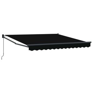 vidaXL Sklopn&aacute; mark&iacute;za Čierna 350 x 250 cm 100% polyester a hlin&iacute;k