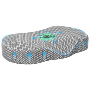 vidaXL Vank&uacute;&scaron; na krk Biely 53 x 34,5 x 10,5 cm Pam&auml;ťov&aacute; pena