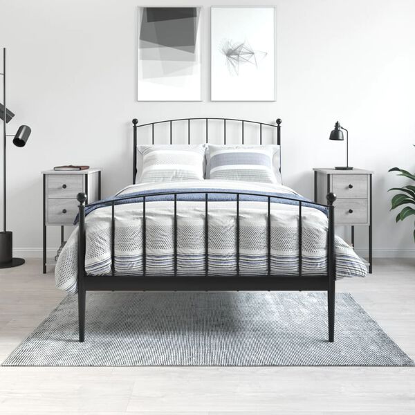 vidaXL Nočné stolíky 2 ks, sivá sonoma 32x42x70 cm, kompozitné drevo