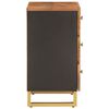 vidaXL Nočn&yacute; stol&iacute;k hnedo-čierny 50x33x60 cm mas&iacute;vne mango