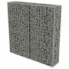 vidaXL Gabi&oacute;nov&aacute; stena s krytmi, pozinkovan&aacute; oceľ 100x20x100 cm
