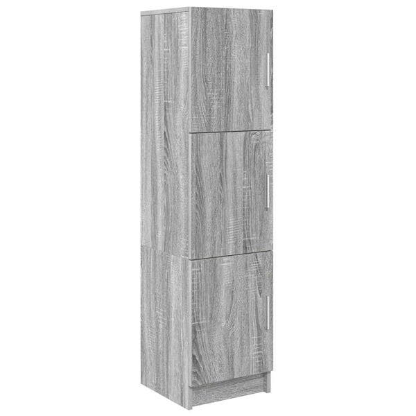 vidaXL Highboard Sivý Sonoma 31.5 x 32 x 122.5 cm