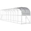 vidaXL Kurn&iacute;k proti stene Strieborn&aacute; 800 x 100 x 215 cm