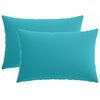 vidaXL Poťah na podložku 2 pcs HEERLEN Tyrkysov&aacute; 30 x 50 cm Polyester