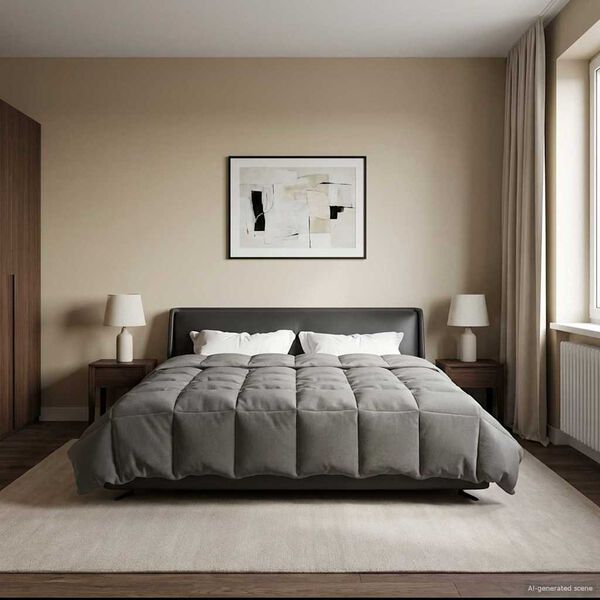 vidaXL Prikr&yacute;vka na cel&yacute; rok Svetlosiv&aacute; 200 x 240 cm Mikrovl&aacute;kno