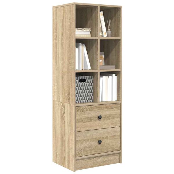 vidaXL Highboard so z&aacute;suvkou Sonoma dub 45,5 x 34 x 127 cm