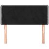 vidaXL Čelo postele čierne 80x5x78/88 cm zamat