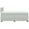vidaXL Boxspring posteľ s matracom bledosiv&aacute; 120x190 cm zamat