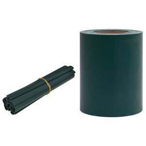 vidaXL PVC ochrann&aacute; p&aacute;ska na ochranu s&uacute;kromia 35x0,19 m matn&aacute; zelen&aacute;