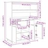 vidaXL Vysoká skrinka 89x40x116,5 cm masívna borovica
