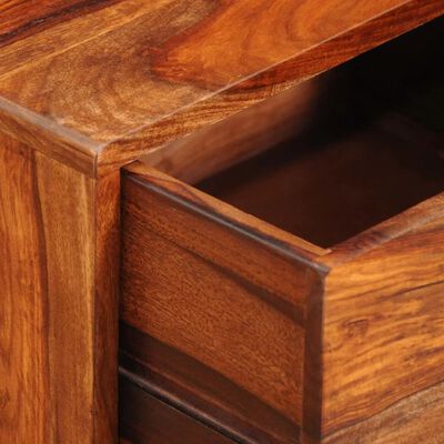 vidaXL Nočný stolík s 1 zásuvkou 55 cm, drevený masív sheesham