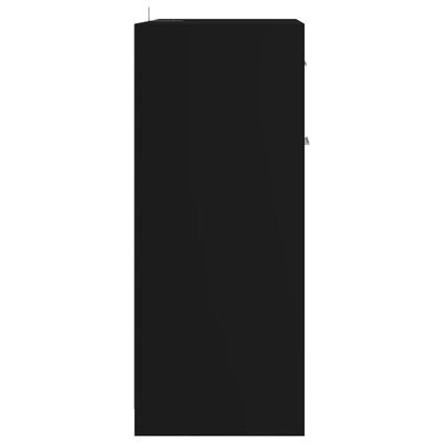 vidaXL Kúpeľňová skrinka, čierna 60x33x80 cm, kompozitné drevo