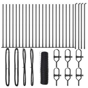 vidaXL Stĺp na plot. Siv&aacute; 50 x 0,4 m (50 mm sieť) Ocel a PVC