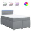 vidaXL Boxspring posteľ s matracom bledosiv&aacute; 120x190 cm l&aacute;tka
