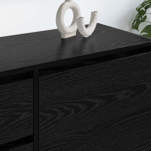 vidaXL TV skrinka Čierny dub 100 x 36 x 49.5 cm Kompozitn&eacute; drevo