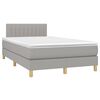vidaXL Boxspring posteľ s matracom bledosiv&aacute; 120x200 cm l&aacute;tka