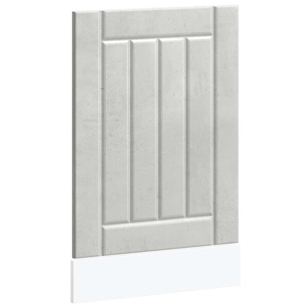 vidaXL Panel do umývačky riadu, Lucca, betónovo sivé, kompozitné drevo