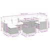 vidaXL 8-dielna záhradná súprava pohoviek s vankúšmi polyratan akácia