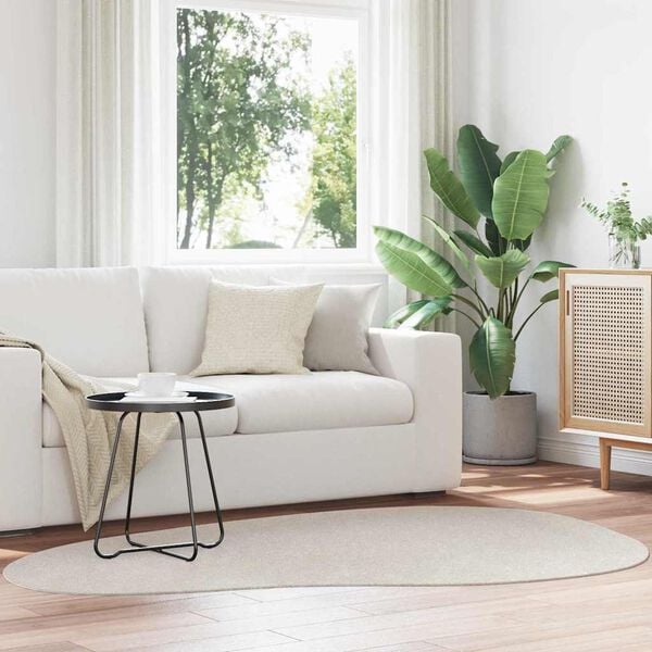 vidaXL Kusov&eacute; koberce HUARTE Pieskov&aacute; 140 x 200 cm Polyester