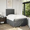 vidaXL Boxspring posteľ s matracom tmavosiv&yacute; 120x200 cm l&aacute;tka