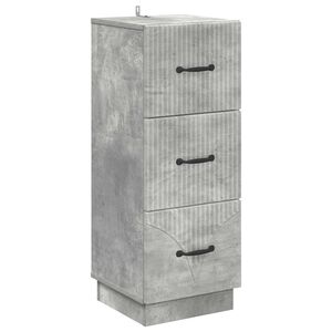 vidaXL Z&aacute;suvkov&yacute; kabinet Bet&oacute;novo siv&aacute; 33 x 34,5 x 87 cm