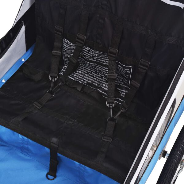 vidaXL Cyklovoz&iacute;k, sivo modr&yacute; 30 kg