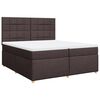 vidaXL Boxspring posteľ s matracom tmavohned&aacute; 200x200 cm l&aacute;tka