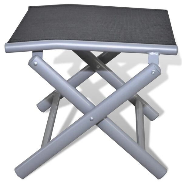 Skladacia podnožka / sedlov&aacute; stolička s hlin&iacute;kov&yacute;m r&aacute;mom