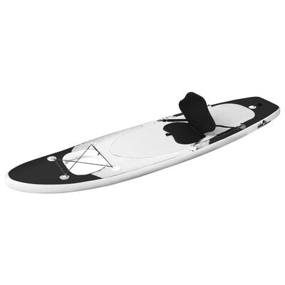 vidaXL Nafukovací Stand up paddleboard čierny 360x81x10 cm