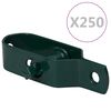 vidaXL Napin&aacute;ky na plot 250 ks, 90 mm, oceľ, zelen&eacute;