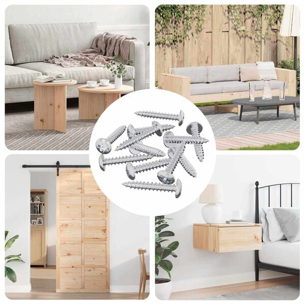 vidaXL Samorezn&yacute; skrutkov&yacute; klinc 9231 pcs Zinkovan&yacute; Oceľ