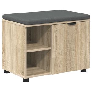 vidaXL Predsieňov&aacute; lavica s vank&uacute;&scaron;om Sonoma dub 60 x 38 x 46 cm