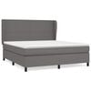 vidaXL Boxspring posteľ s matracom siv&aacute; 160x200 cm umel&aacute; koža