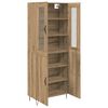 vidaXL Highboard Remeseln&yacute; dub 69,5 x 34 x 180 cm Kompozitn&eacute; drevo
