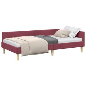 vidaXL Rohov&yacute; r&aacute;m postele V&iacute;no červen&eacute; 80 x 200 cm l&aacute;tka