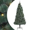 vidaXL Umel&yacute; predsvieten&yacute; vianočn&yacute; stromček s guľami Zelen&aacute; 240 cm PET