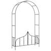 vidaXL Z&aacute;hradn&aacute; pergola s br&aacute;nou čierna 138x40x238 cm železn&aacute;