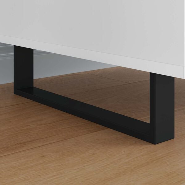 vidaXL Nohy n&aacute;bytku 2 pcs Čierna 37,6 x 4 x 10 mm Železo