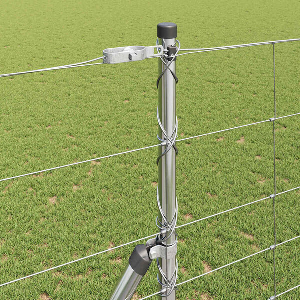 vidaXL Stĺp na plot. Zinkovan&yacute; 50 x 1,4 m Oceľ