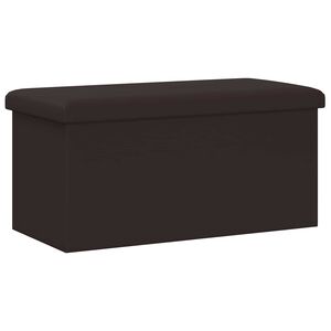 vidaXL Skladacia &uacute;ložn&aacute; lavička Hned&aacute; 180 kg 80 L 77 x 38 x 38 cm PVC